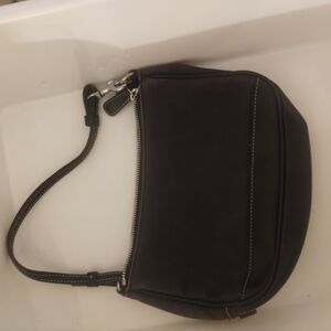 Coach Black Leather Shoulder Bag